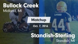 Matchup: Bullock Creek vs. Standish-Sterling  2016