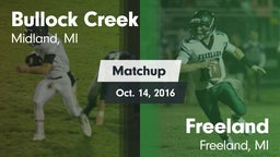 Matchup: Bullock Creek vs. Freeland  2016