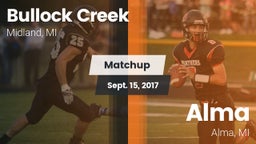 Matchup: Bullock Creek vs. Alma  2017