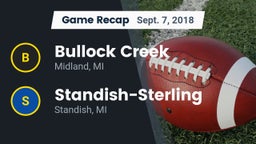 Recap: Bullock Creek  vs. Standish-Sterling  2018