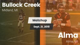 Matchup: Bullock Creek vs. Alma  2018