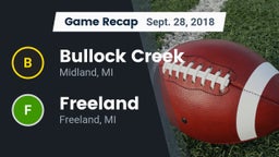Recap: Bullock Creek  vs. Freeland  2018