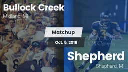 Matchup: Bullock Creek vs. Shepherd  2018
