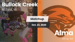 Matchup: Bullock Creek vs. Alma  2020
