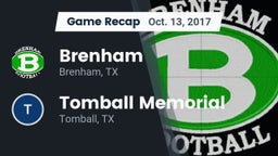 Recap: Brenham  vs. Tomball Memorial 2017