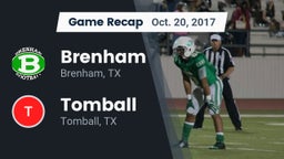 Recap: Brenham  vs. Tomball  2017