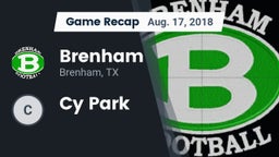 Recap: Brenham  vs. Cy Park 2018