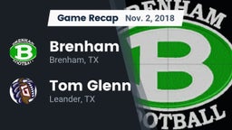 Recap: Brenham  vs. Tom Glenn  2018