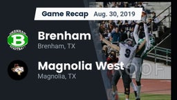 Recap: Brenham  vs. Magnolia West  2019