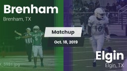 Matchup: Brenham vs. Elgin  2019