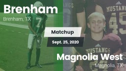 Matchup: Brenham vs. Magnolia West  2020