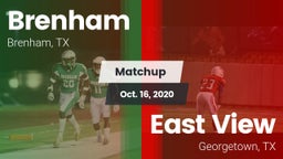 Matchup: Brenham vs. East View  2020