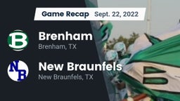 Recap: Brenham  vs. New Braunfels  2022