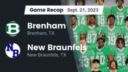 Recap: Brenham  vs. New Braunfels  2023