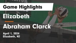 Elizabeth  vs Abraham Clarck Game Highlights - April 1, 2024