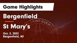 Bergenfield  vs St Mary’s Game Highlights - Oct. 2, 2022