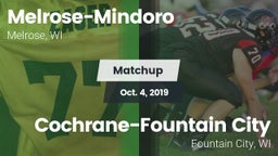Matchup: Melrose-Mindoro vs. Cochrane-Fountain City  2019
