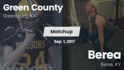 Matchup: Green County vs. Berea  2017
