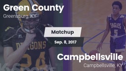 Matchup: Green County vs. Campbellsville  2017