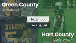 Matchup: Green County vs. Hart County  2017