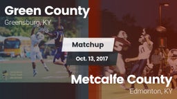 Matchup: Green County vs. Metcalfe County  2017