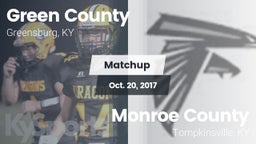 Matchup: Green County vs. Monroe County  2017