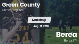 Matchup: Green County vs. Berea  2018