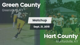 Matchup: Green County vs. Hart County  2018