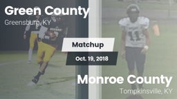 Matchup: Green County vs. Monroe County  2018