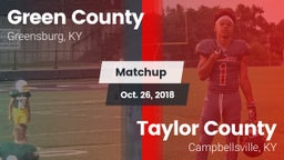 Matchup: Green County vs. Taylor County  2018