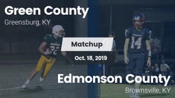 Matchup: Green County vs. Edmonson County  2019