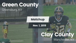 Matchup: Green County vs. Clay County  2019