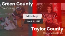 Matchup: Green County vs. Taylor County  2020