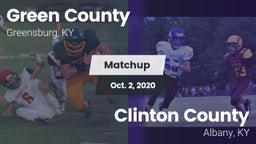 Matchup: Green County vs. Clinton County  2020