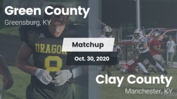 Matchup: Green County vs. Clay County  2020