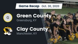 Recap: Green County  vs. Clay County  2020
