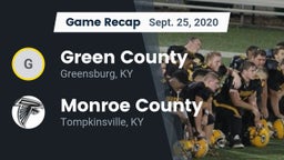 Recap: Green County  vs. Monroe County  2020