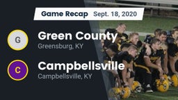 Recap: Green County  vs. Campbellsville  2020