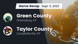Recap: Green County  vs. Taylor County  2022