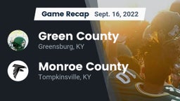 Recap: Green County  vs. Monroe County  2022