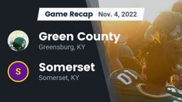 Recap: Green County  vs. Somerset  2022