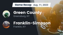 Recap: Green County  vs. Franklin-Simpson  2023
