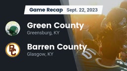 Recap: Green County  vs. Barren County  2023