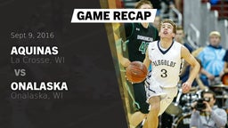 Recap: Aquinas  vs. Onalaska  2016