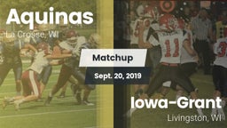 Matchup: Aquinas vs. Iowa-Grant  2019