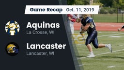 Recap: Aquinas  vs. Lancaster  2019
