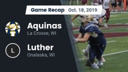 Recap: Aquinas  vs. Luther  2019