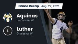 Recap: Aquinas  vs. Luther  2021