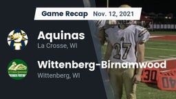 Recap: Aquinas  vs. Wittenberg-Birnamwood  2021