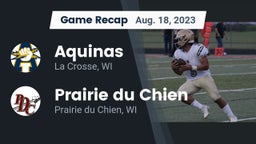 Recap: Aquinas  vs. Prairie du Chien  2023